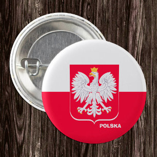 Poland button, patriotic Polish Flag fashion 3 Cm Round Badge