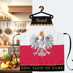 Poland Chefs Apron, Kitchen, Polish Flag Apron