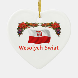Poland Christmas Ceramic Tree Decoration