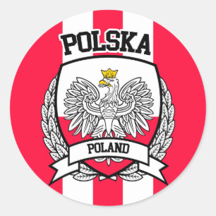 Poland Classic Round Sticker