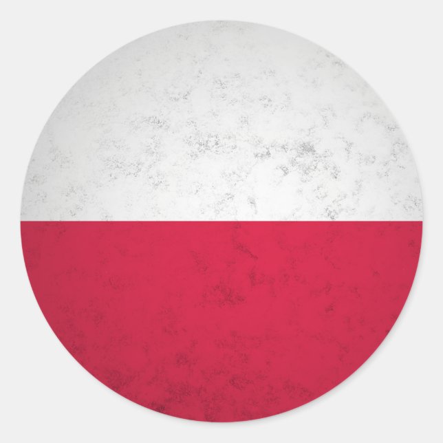 Poland Classic Round Sticker (Front)