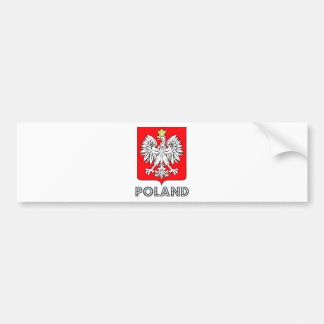 Poland Coat of Arms Bumper Sticker (Front)