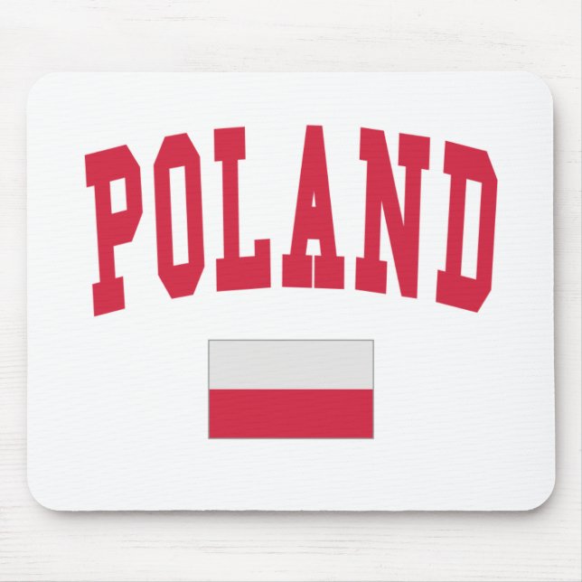 Poland College Style Mouse Pad (Front)