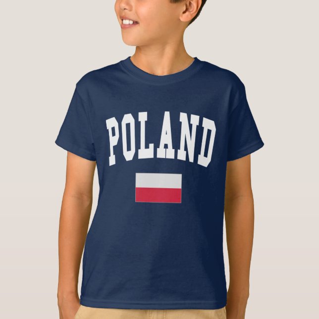 Poland College Style T-Shirt (Front)