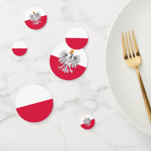 Poland Confetti, Eagle, Polish Flag Confetti