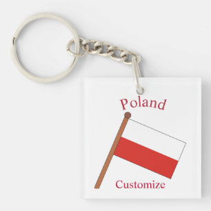 Poland Country Flag Thunder_Cove Key Ring