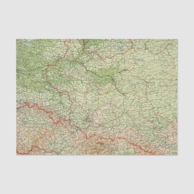 Poland & CzechoSlovakia Tissue Paper (Front)