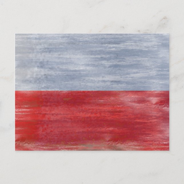 Poland distressed Polish flag Postcard (Front)