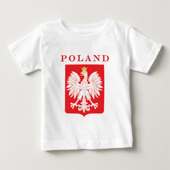 Poland Eagle Red Shield Baby T-Shirt (Front)