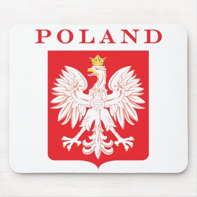 Poland Eagle Red Shield Mouse Pad (Front)