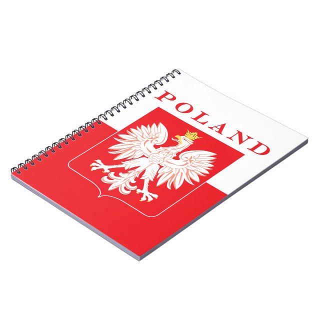 Poland Eagle Red Shield Notebook (Left Side)