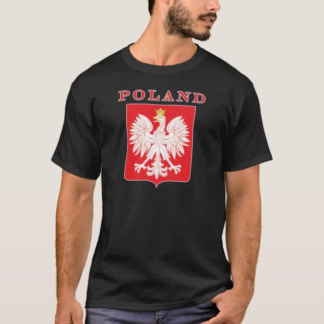Poland Eagle Red Shield T-Shirt (Front)