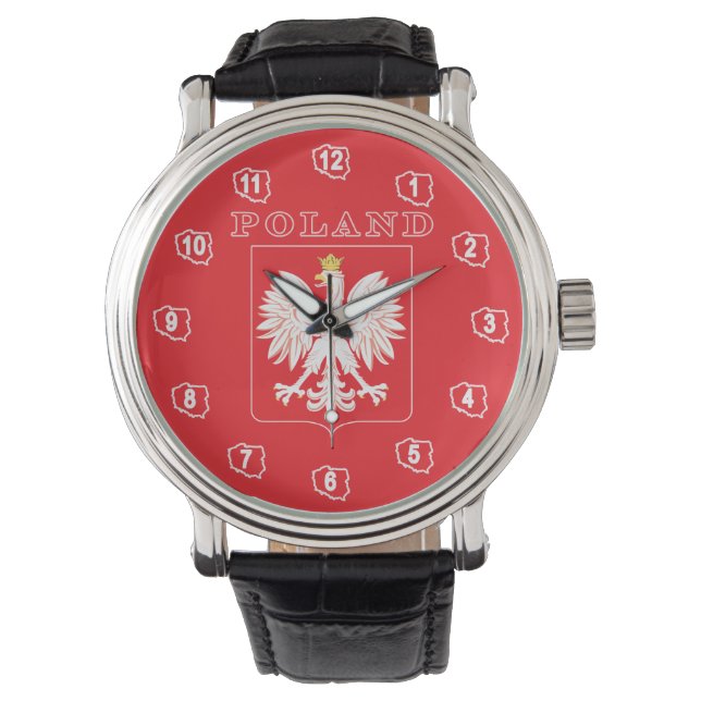 Poland Eagle Red Shield Watch (Front)