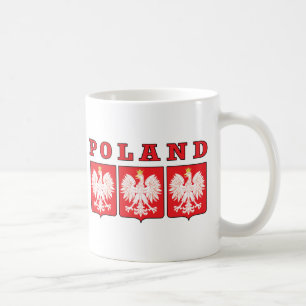 Poland Eagle Shields Coffee Mug