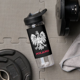Poland Fitness & Polish coat of arms / flag Water Bottle
