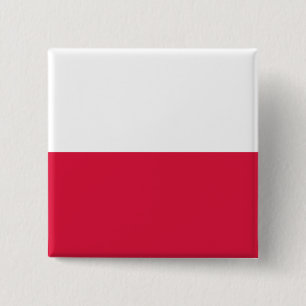 Poland Flag 15 Cm Square Badge