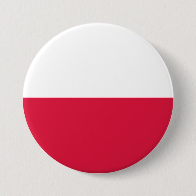 Poland Flag 7.5 Cm Round Badge (Front)