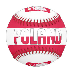 Poland Flag and Coat of Arms Patriotic Baseball