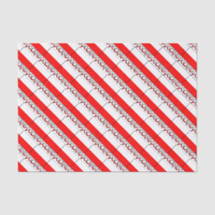Poland Flag and Word Tissue Paper