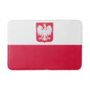 Poland Flag Bath Mat