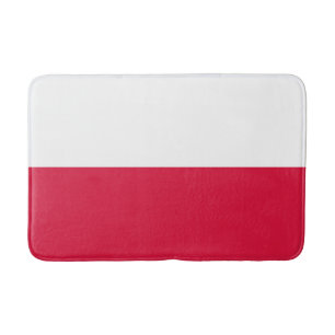 Poland Flag Bath Mat