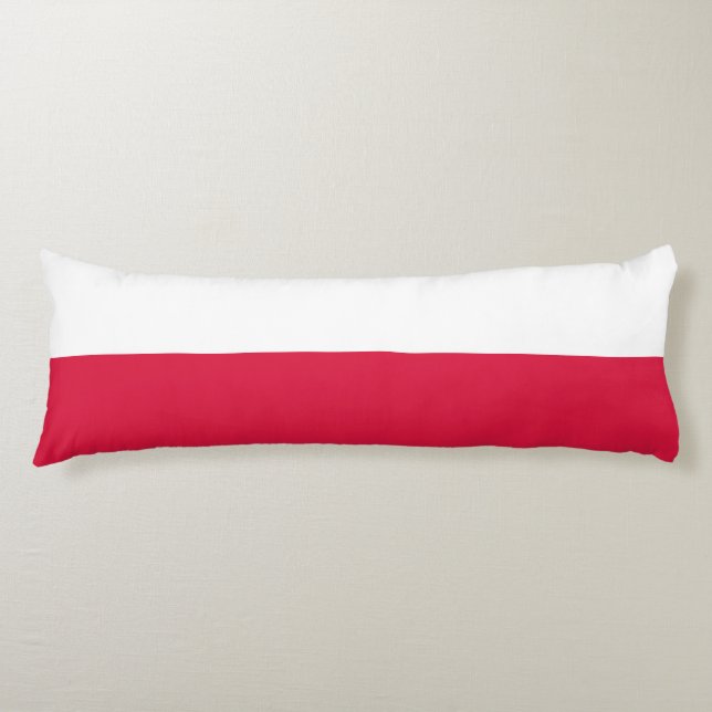 Poland Flag Body Cushion (Front)