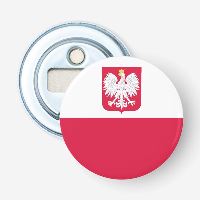 Poland Flag Bottle Opener (Front)