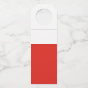 Poland flag bottle tag