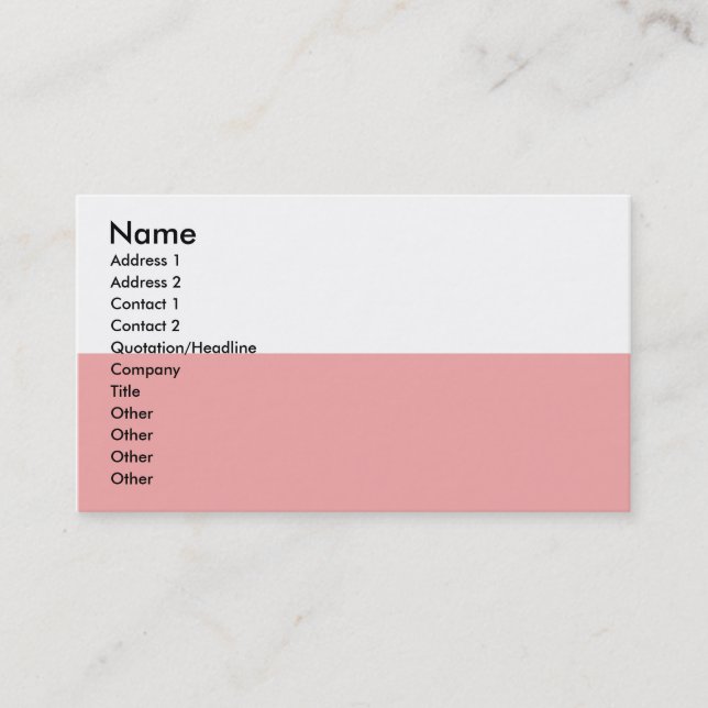 Poland Flag Business Card (Front)