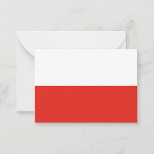 Poland flag card