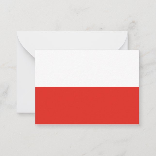 Poland flag card (Front)
