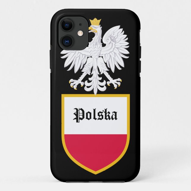Poland Flag Case-Mate iPhone Case (Back)