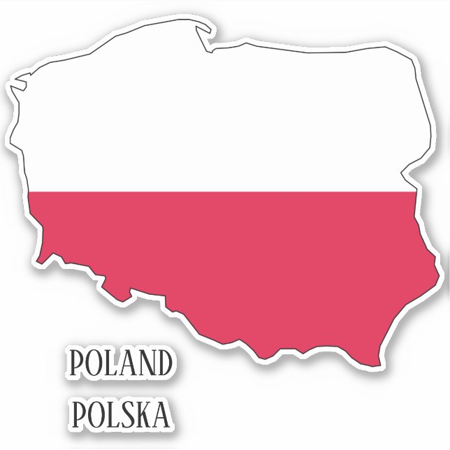Poland Flag Charming Patriotic Map (Front)