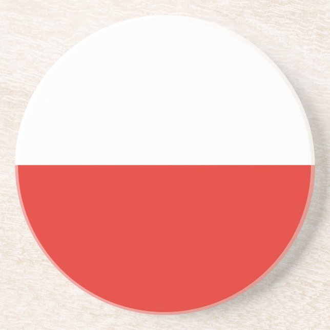 Poland flag coaster (Front)