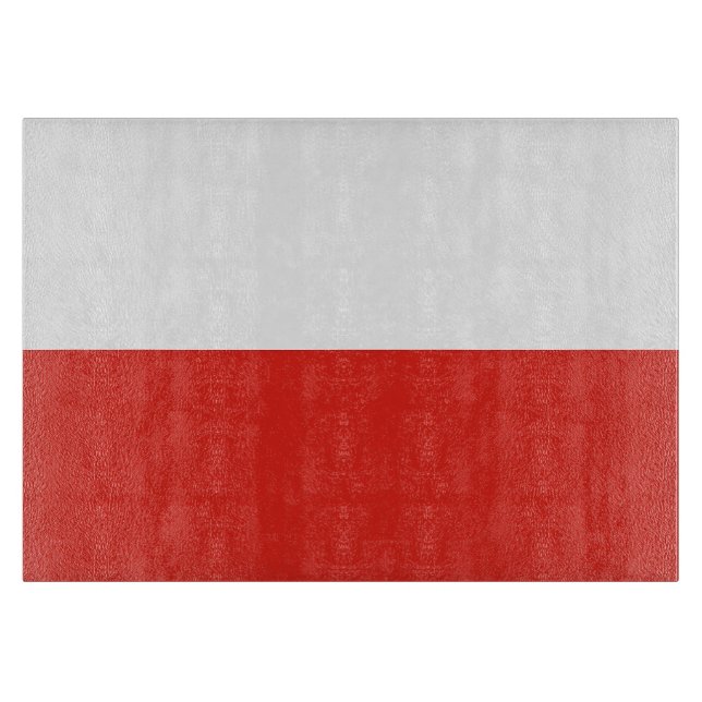 Poland flag cutting board (Front)
