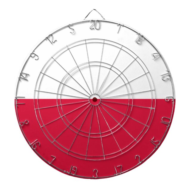 Poland Flag Dartboard (Front)