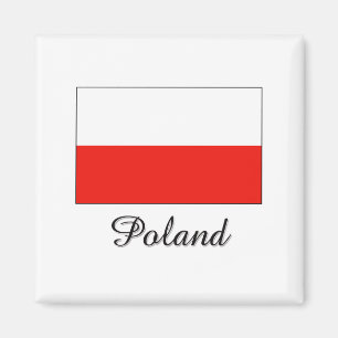 Poland Flag Design Magnet
