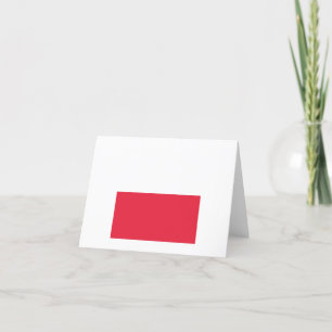 Poland Flag Emblem Thank You Card