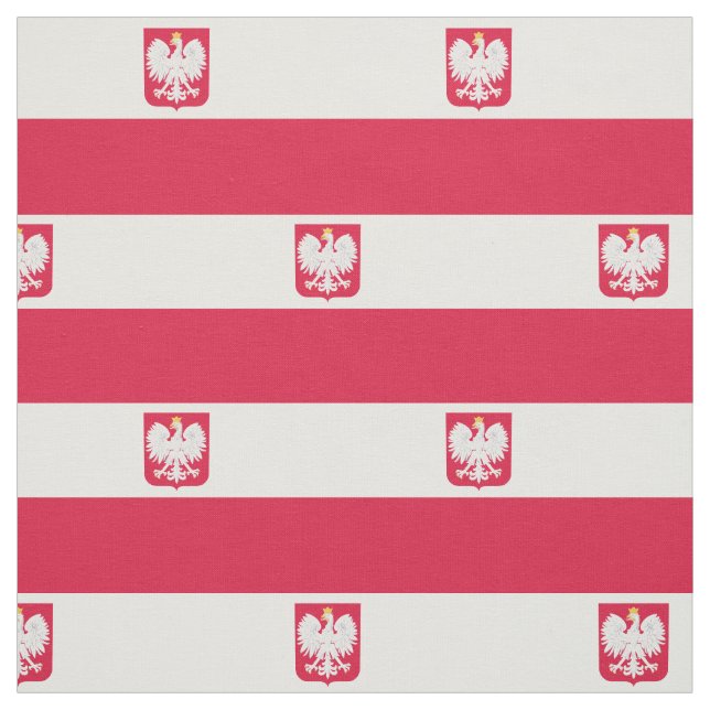 Poland Flag Fabric (Swatch)