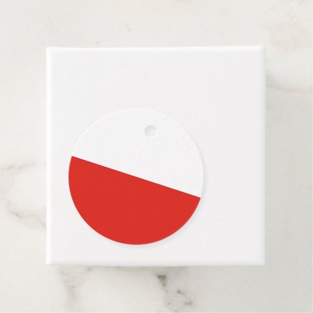 Poland flag favour tags (In Situ)