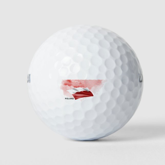Poland flag golf balls (Front)