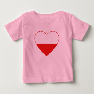 Poland Flag Heart T-Shirt