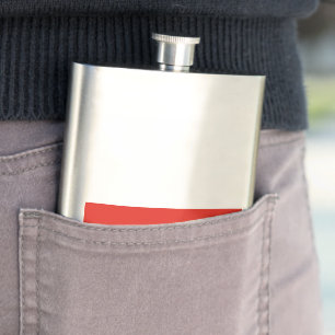 Poland flag hip flask