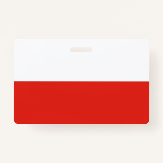 Poland flag ID badge (Front)