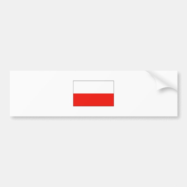 Poland FLAG International Bumper Sticker (Front)