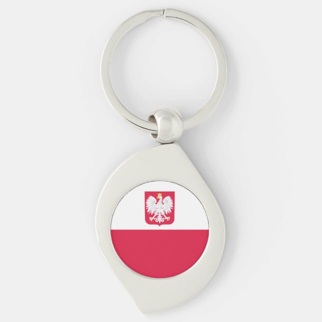 Poland Flag Key Ring (Front)