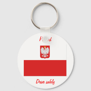 Poland flag keychains