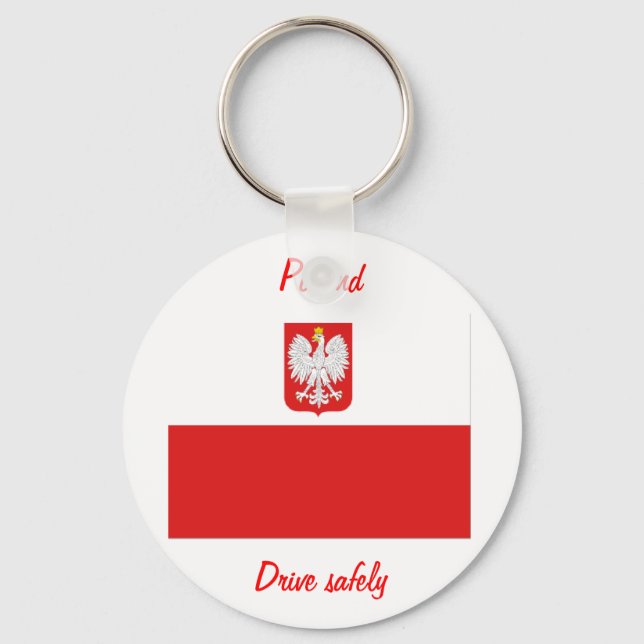 Poland flag keychains (Front)