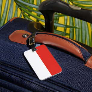 Poland flag luggage tag