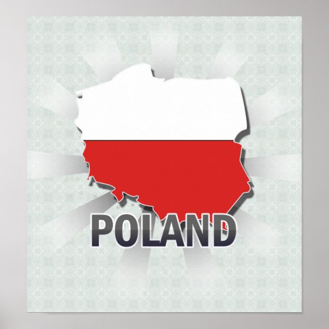 Poland Flag Map 2.0 Poster (Front)